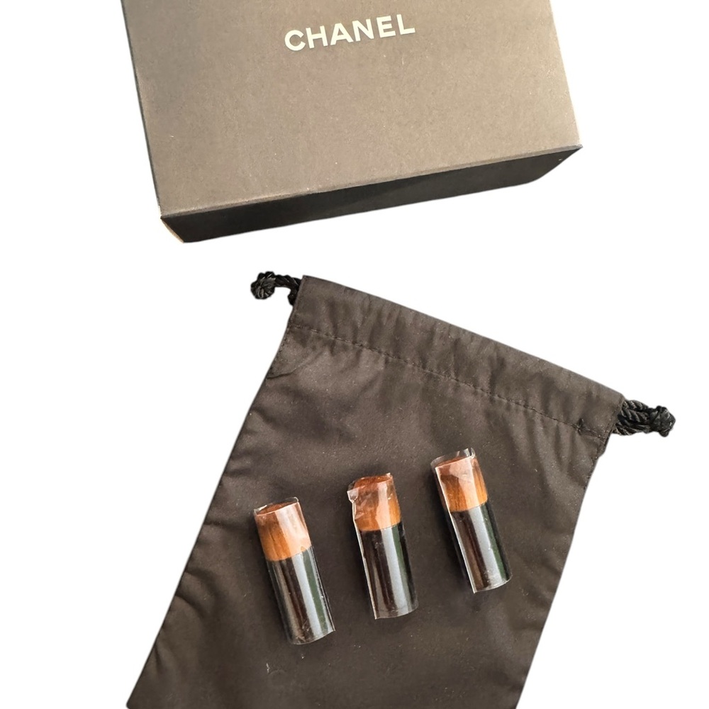 Chanel Black and Brown brush Set